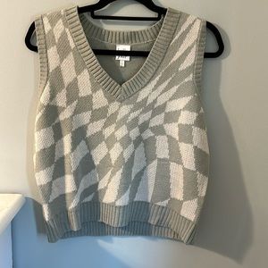 Cropped Sweater Tank Top